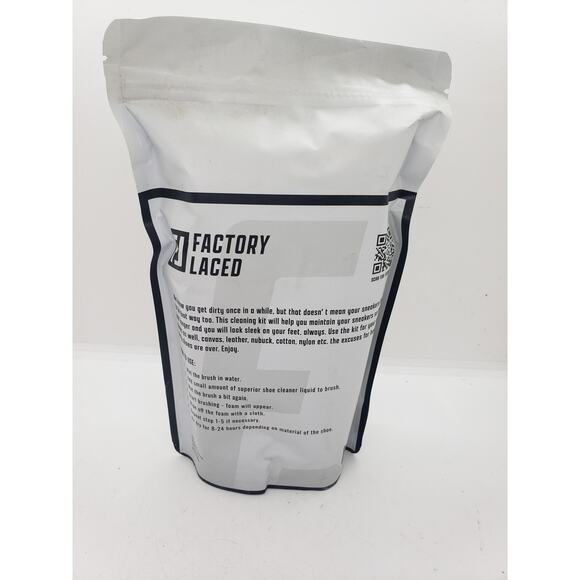 Factory Laced Superior Sneaker Shoe Cleaning Kit 8oz Solution Brush Cloth NEW - Picture 2 of 7
